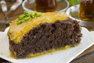 طرز تهیه باقلوا با مغز کیکی