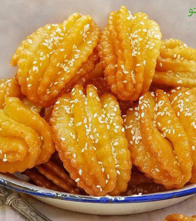 طرز تهیه شیرینی لب دلبر فوق العاده + ویدیو