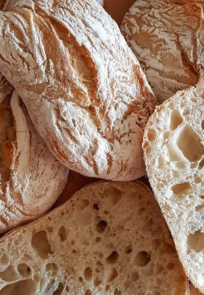 طرز تهیه نان چاباتا با خمیر ترش